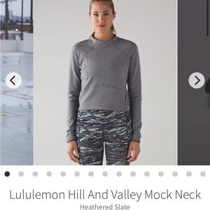 Lululemon Hill And Valley Mock Neck